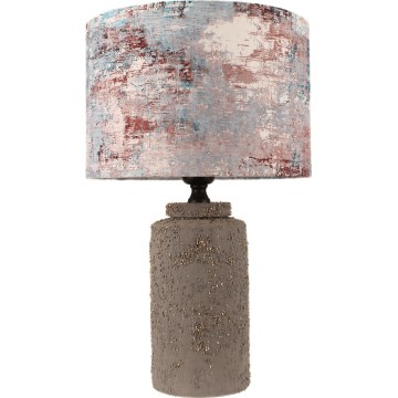Lámpara de mesa 1xE27/40W/230V marrón/colorido