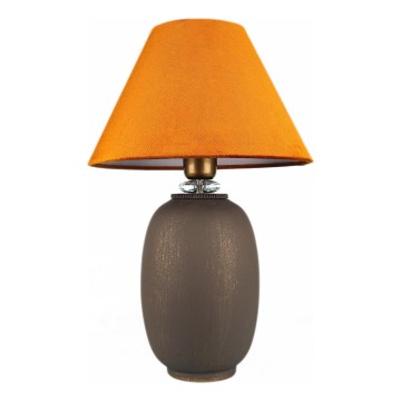 Lámpara de mesa 1xE27/40W/230V marrón/naranja