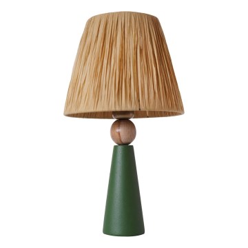 Lámpara de mesa 1xE27/40W/230V marrón/verde