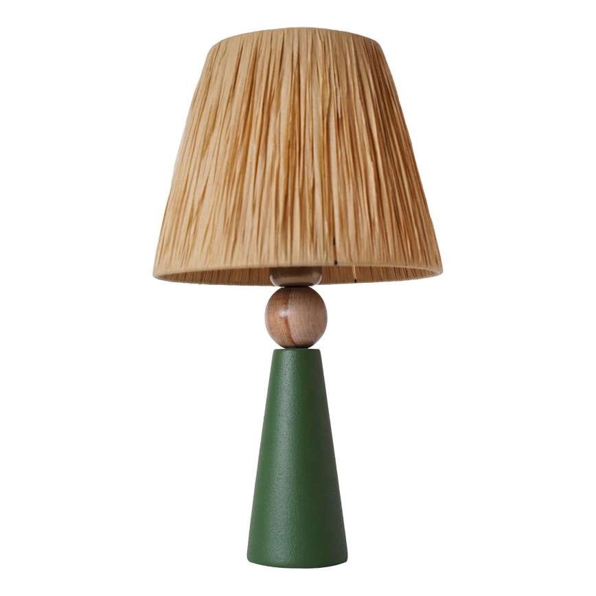 Lámpara de mesa 1xE27/40W/230V marrón/verde