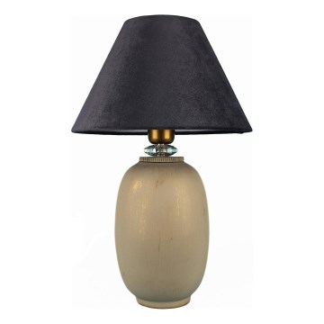 Lámpara de mesa 1xE27/40W/230V negro/beige