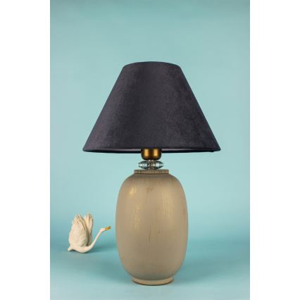 Lámpara de mesa 1xE27/40W/230V negro/beige