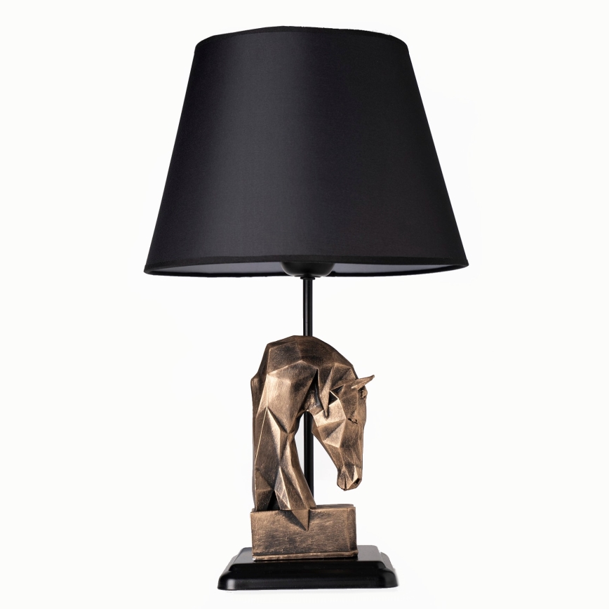 Lámpara de mesa 1xE27/40W/230V negro/dorado