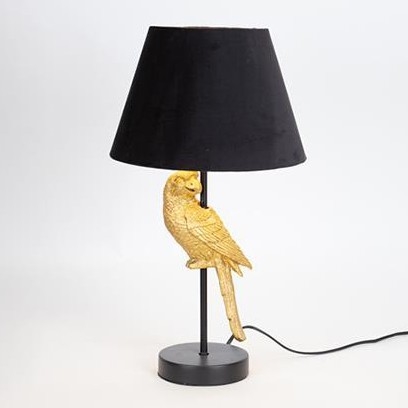 Lámpara de mesa 1xE27/40W/230V negro/dorado