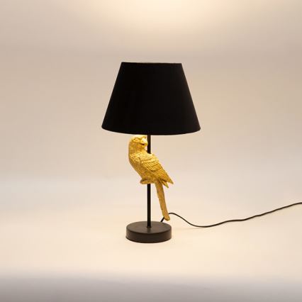 Lámpara de mesa 1xE27/40W/230V negro/dorado