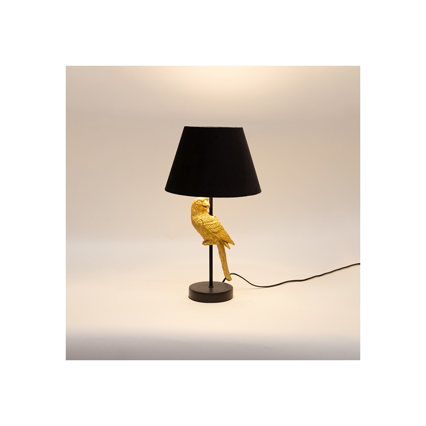Lámpara de mesa 1xE27/40W/230V negro/dorado