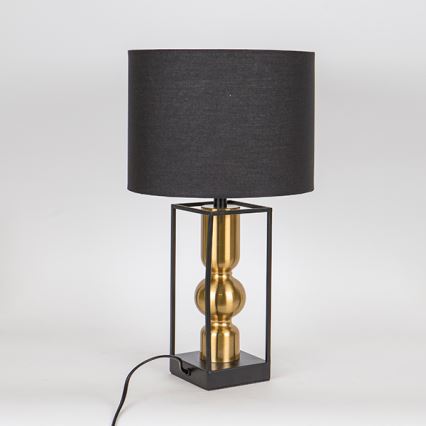 Lámpara de mesa 1xE27/40W/230V negro/dorado