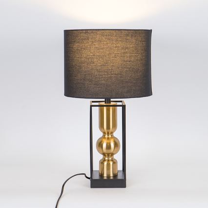 Lámpara de mesa 1xE27/40W/230V negro/dorado