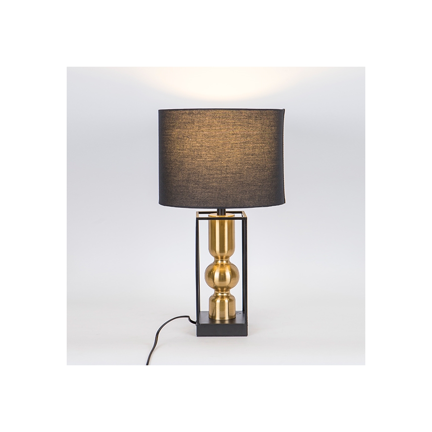 Lámpara de mesa 1xE27/40W/230V negro/dorado