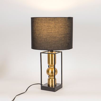 Lámpara de mesa 1xE27/40W/230V negro/dorado