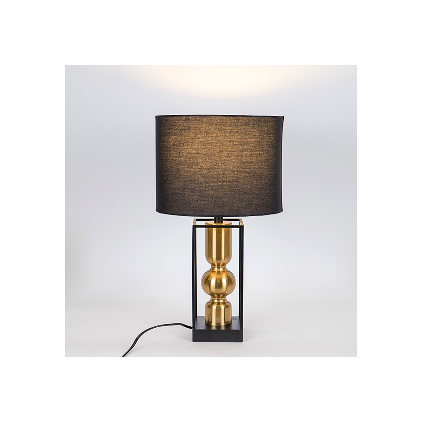Lámpara de mesa 1xE27/40W/230V negro/dorado