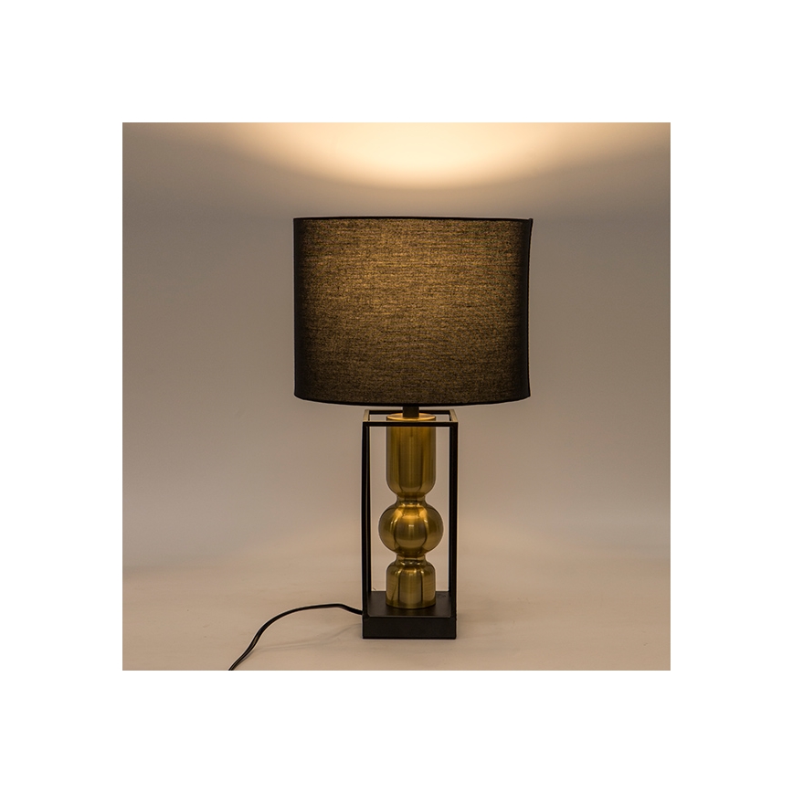 Lámpara de mesa 1xE27/40W/230V negro/dorado