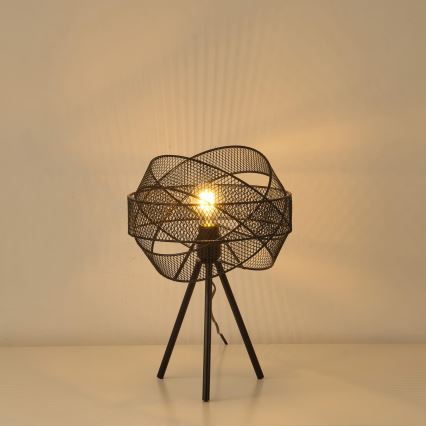 Lámpara de mesa 1xE27/40W/230V negro