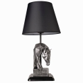 Lámpara de mesa 1xE27/40W/230V negro/plata