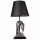 Lámpara de mesa 1xE27/40W/230V negro/plata