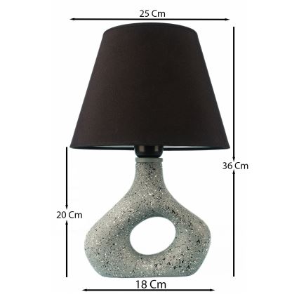 Lámpara de mesa 1xE27/40W/230V negro/verde