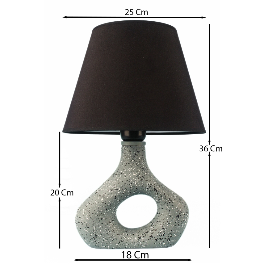 Lámpara de mesa 1xE27/40W/230V negro/verde