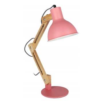 Lámpara de mesa 1xE27/40W/230V rosa