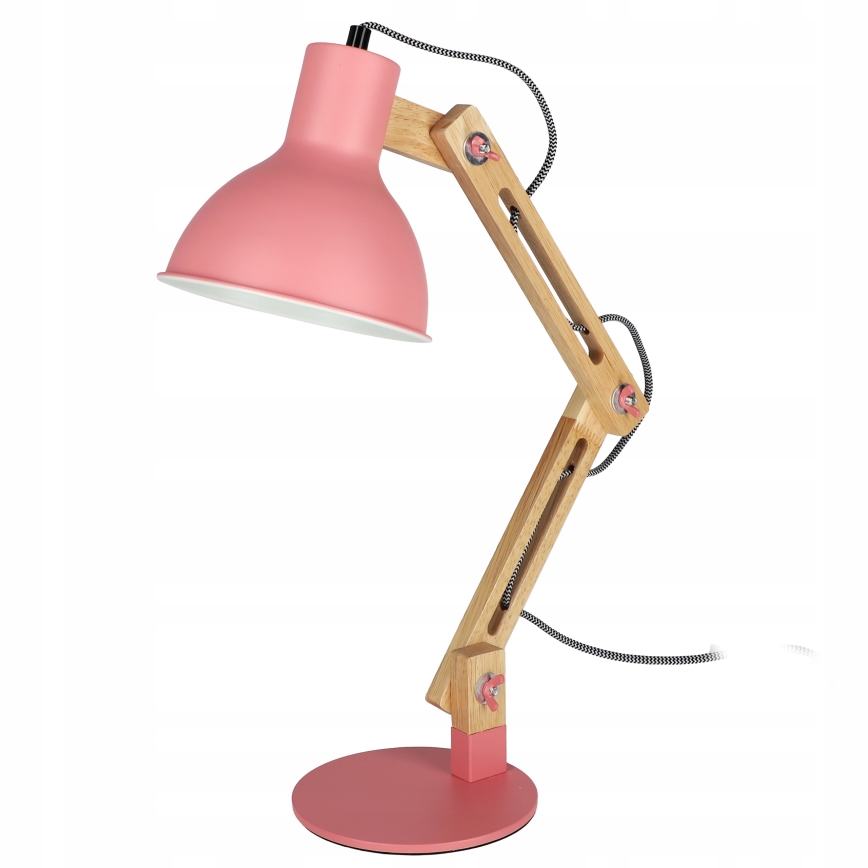 Lámpara de mesa 1xE27/40W/230V rosa