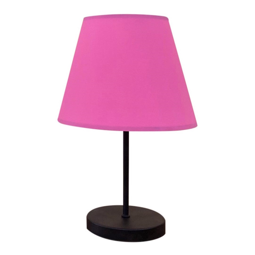Lámpara de mesa 1xE27/60W/230V rosa/negro