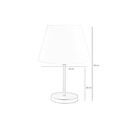 Lámpara de mesa 1xE27/60W/230V rosa/negro
