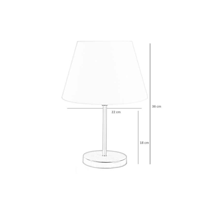 Lámpara de mesa 1xE27/60W/230V rosa/negro