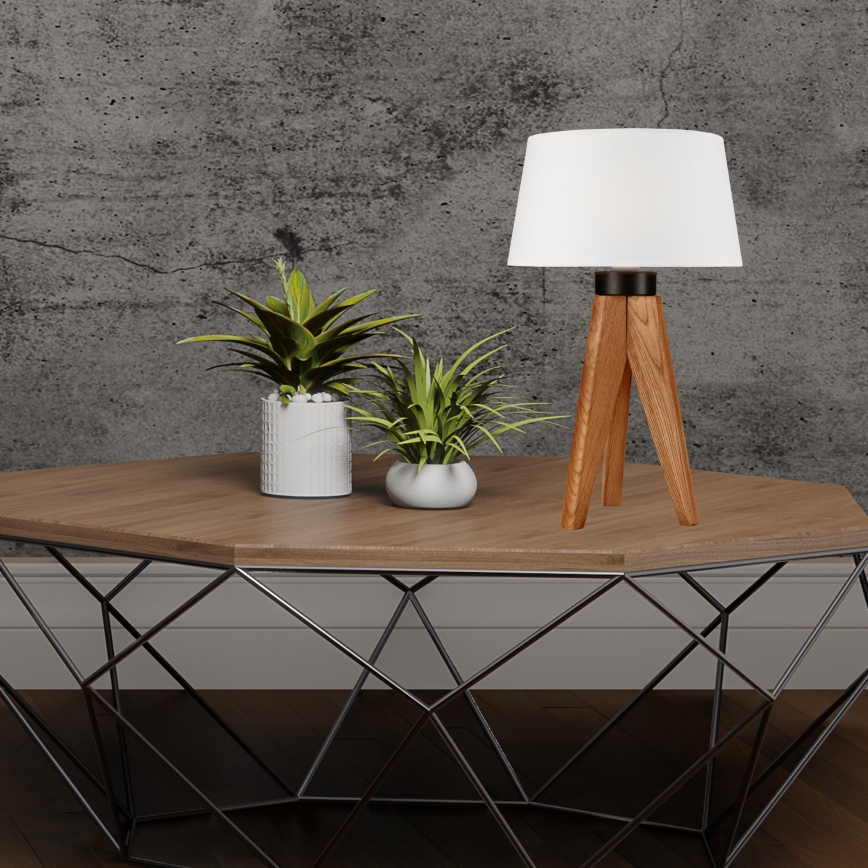 Lámpara de mesa AIDA 1xE27/60W/230V roble