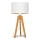 Lámpara de mesa ALBA 1xE27/15W/230V blanco/dorado/roble