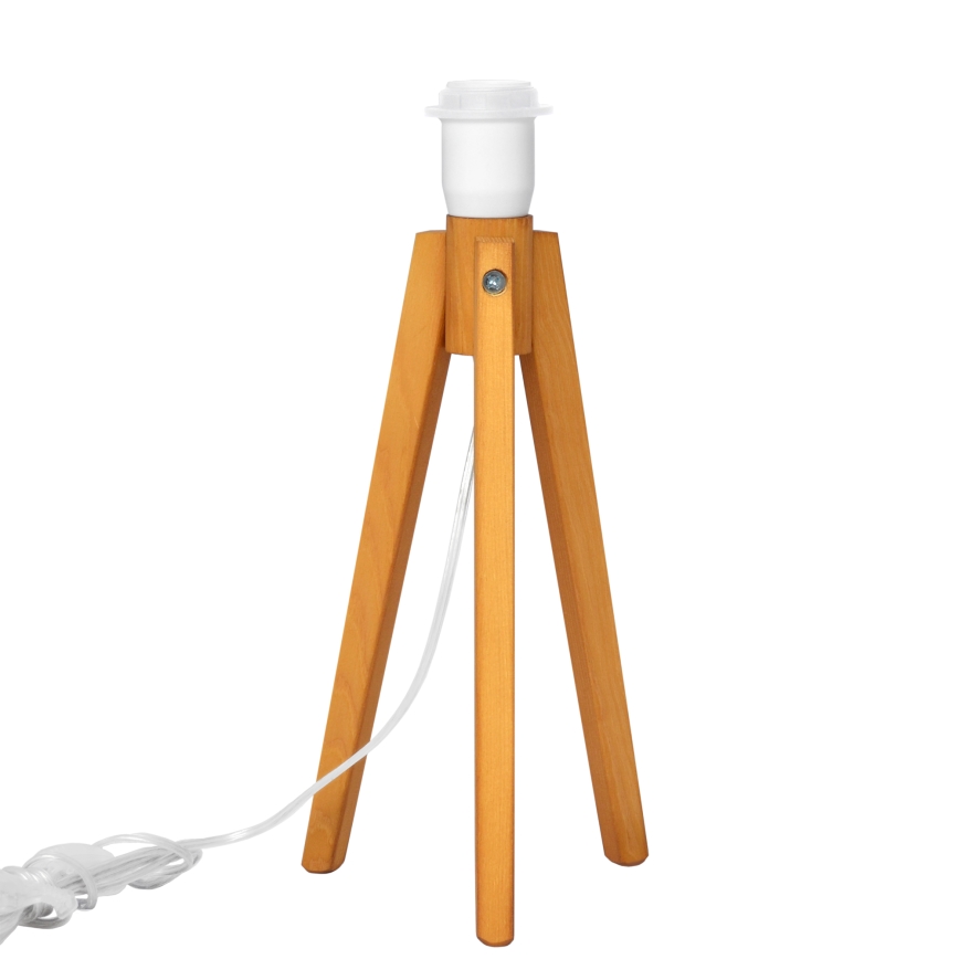 Lámpara de mesa ALBA 1xE27/15W/230V blanco/dorado/roble