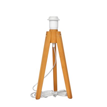 Lámpara de mesa ALBA 1xE27/15W/230V blanco/dorado/roble