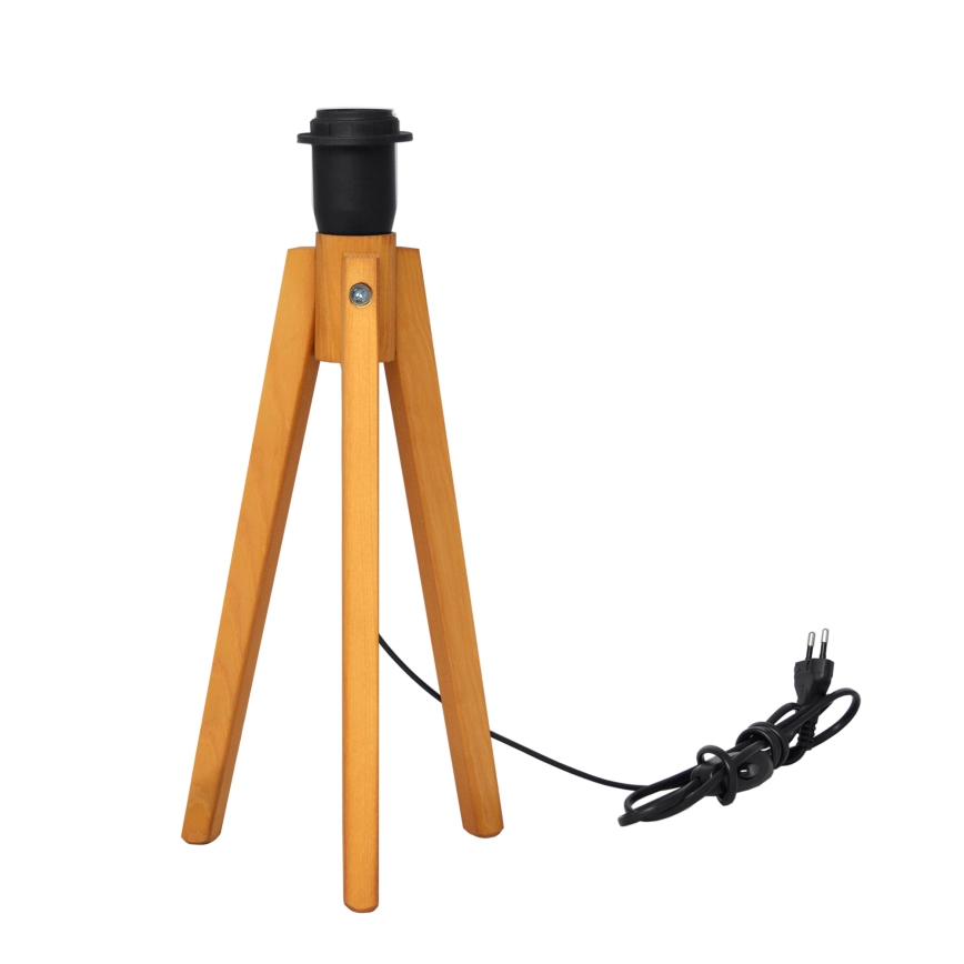 Lámpara de mesa ALBA 1xE27/15W/230V negro/dorado/roble