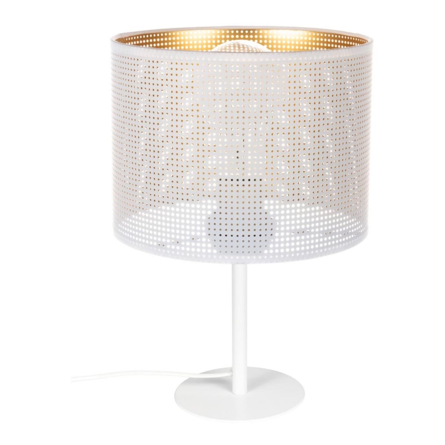 Lámpara de mesa ALDO 1xE27/60W/230V blanco
