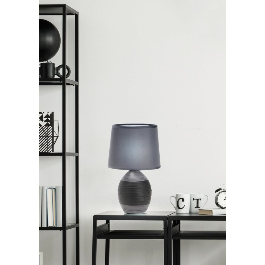 Lámpara de mesa AMBON 1xE14/40W/230V negro