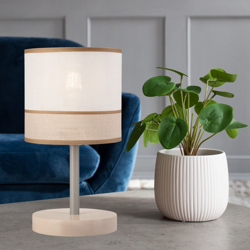 Lámpara de mesa ANDREA 1xE27/60W/230V haya