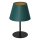 Lámpara de mesa ARDEN 1xE27/60W/230V diá. 20 cm verde/dorado