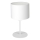 Lámpara de mesa ARDEN 1xE27/60W/230V diámetro 18 cm blanca