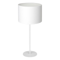 Lámpara de mesa ARDEN 1xE27/60W/230V diámetro 25 cm blanca