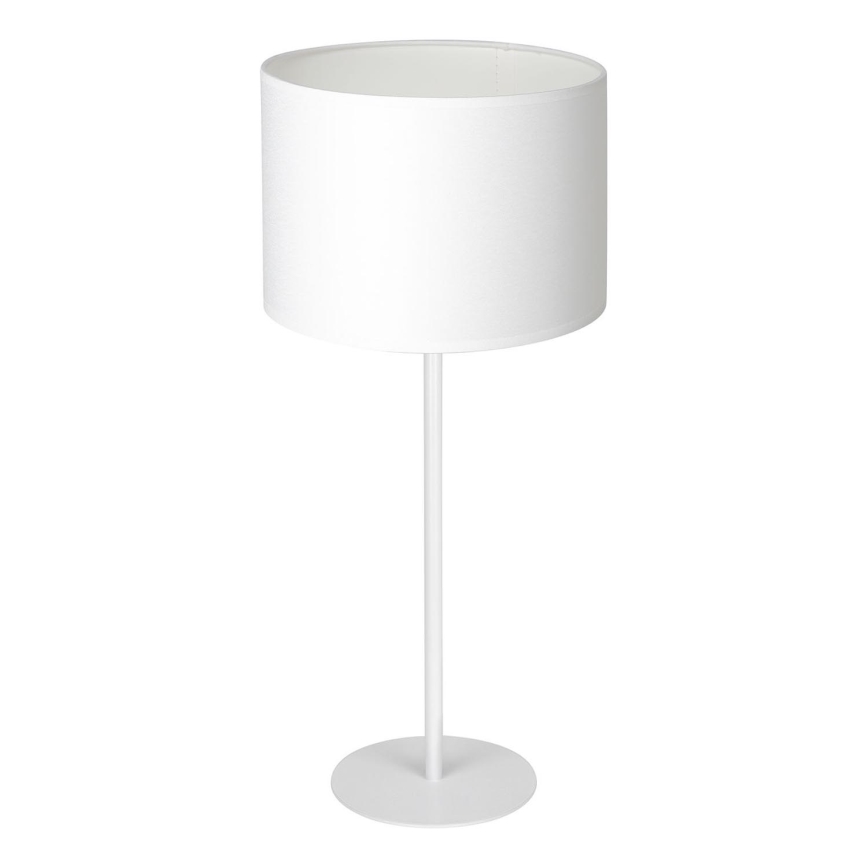 Lámpara de mesa ARDEN 1xE27/60W/230V diámetro 25 cm blanca