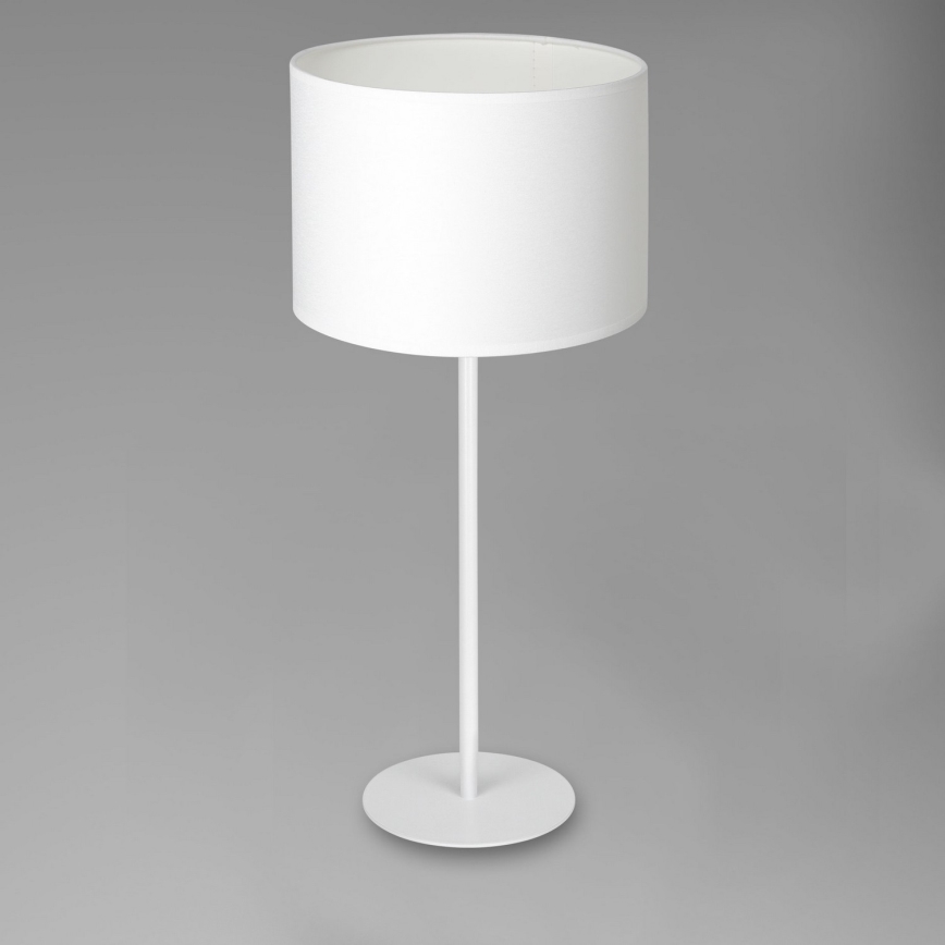 Lámpara de mesa ARDEN 1xE27/60W/230V diámetro 25 cm blanca