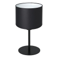 Lámpara de mesa ARDEN 1xE27/60W/230V Ø 18 cm negra/blanca