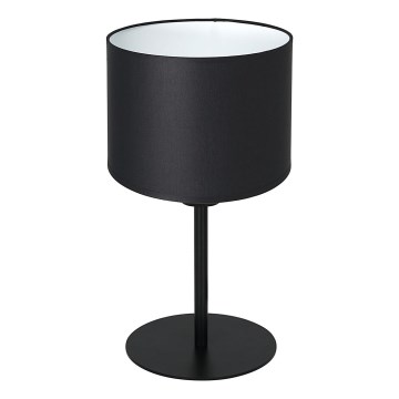 Lámpara de mesa ARDEN 1xE27/60W/230V Ø 18 cm negra/blanca
