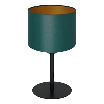 Lámpara de mesa ARDEN 1xE27/60W/230V Ø 18 cm verde/dorado