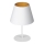 Lámpara de mesa ARDEN 1xE27/60W/230V Ø 20 cm blanca/dorada