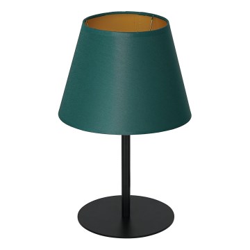 Lámpara de mesa ARDEN 1xE27/60W/230V Ø 20 cm verde/dorado