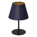 Lámpara de mesa ARDEN 1xE27/60W/230V Ø 20 cm violeta/dorado