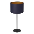Lámpara de mesa ARDEN 1xE27/60W/230V Ø 25 cm morado/dorado