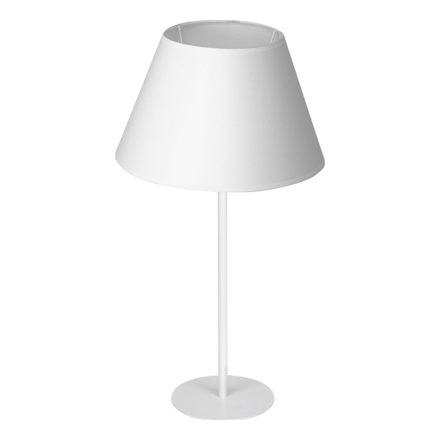 Lámpara de mesa ARDEN 1xE27/60W/230V Ø 30 cm blanca