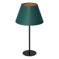 Lámpara de mesa ARDEN 1xE27/60W/230V Ø 30 cm verde/dorado