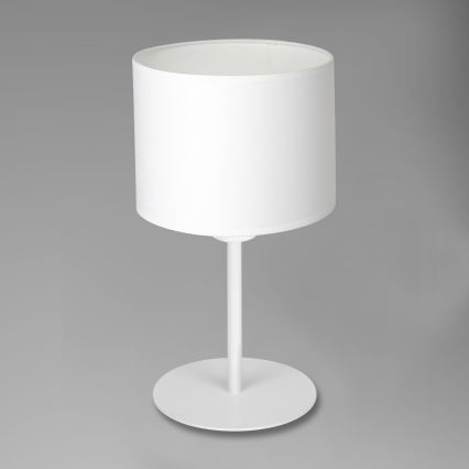Lámpara de mesa ARDEN 1xE27/60W/230V diámetro 18 cm blanca