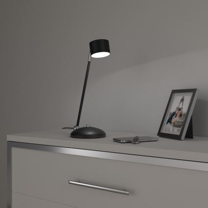Lámpara de mesa ARENA 1xGX53/11W/230V negro/cromo brillante